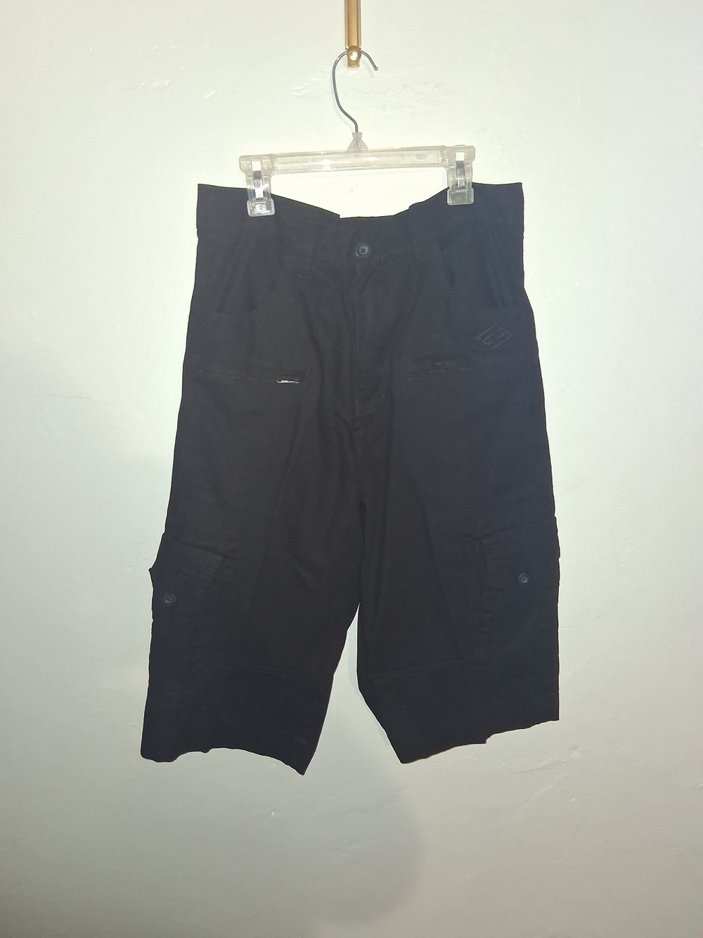 Enyce Black Men's Cargo Shorts with Utility Pockets
